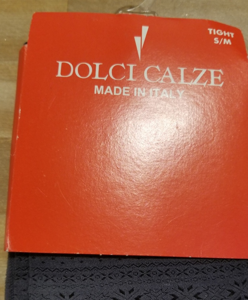 Dolci Calze s/m gray eyelet tights